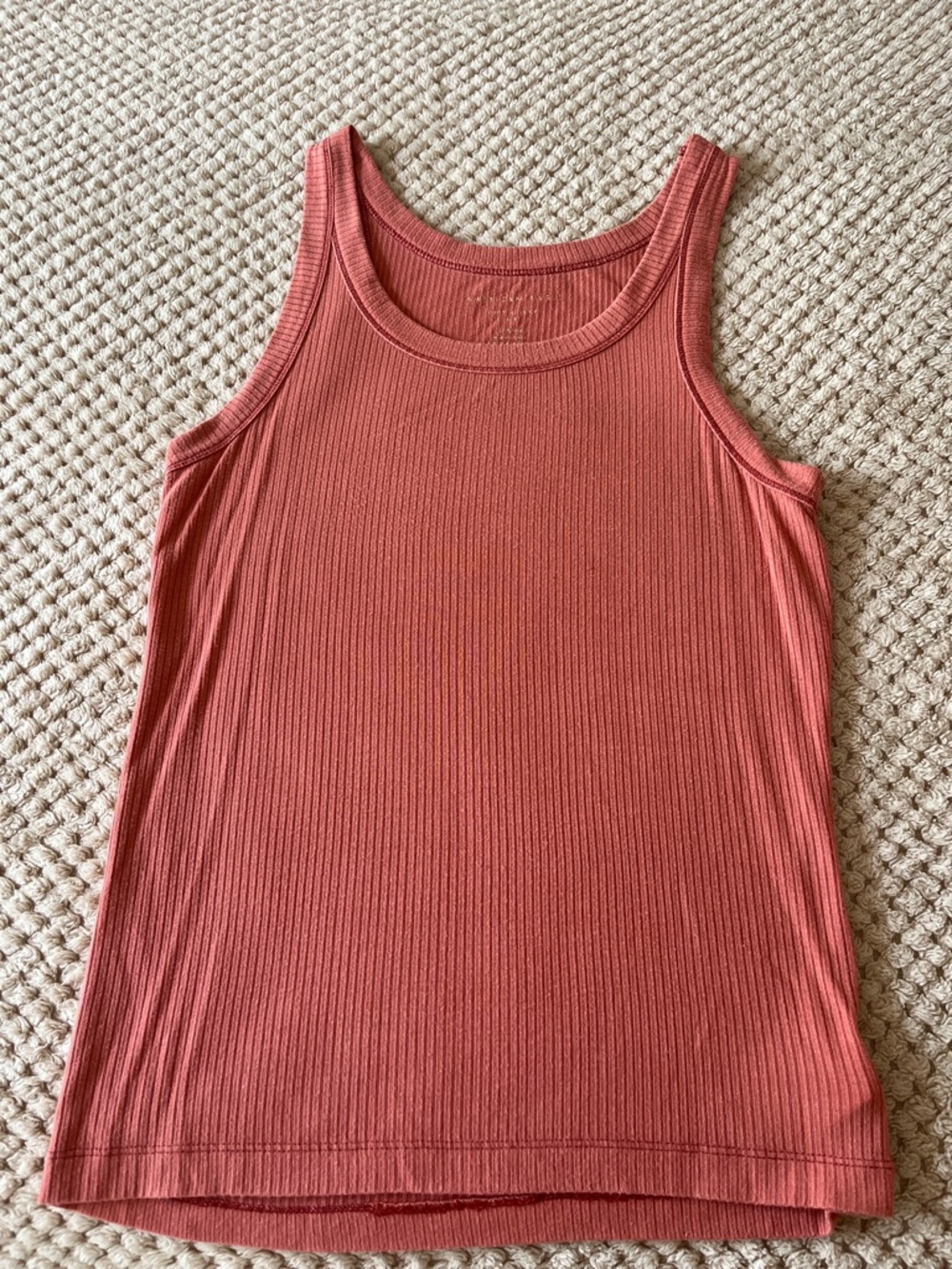 American Eagle Ribbed Tank Top - Dusty Rose